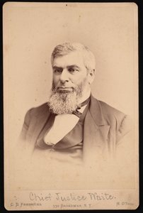 Portret van Morrison Remick Mott Waite 1816-1888, Voor 1888