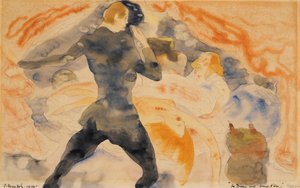 Het meisje met de gouden ogen, 1916 door Charles Demuth