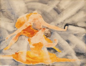 Twee vrouwelijke acrobaten, 1916