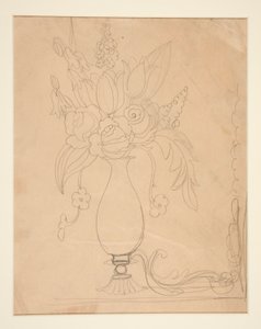 Vaas met bloemen door Charles Demuth