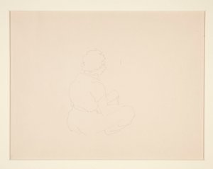 Vrouw zittend op het strand, waarschijnlijk in Provincetown door Charles Demuth