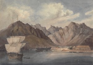 Een mediterrane haven (of Aden?)