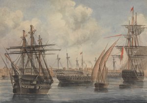 De haven, Alexandrië door Charles Dyce