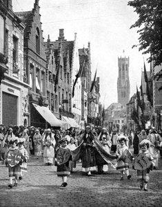 Festival van het Heilig Bloed van Christus, Brugge, België, 1936 door Charles E. Brown