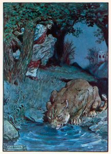  door Charles Edmund (after) Brock