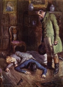 Illustratie voor The Amateur Gentleman door Jeffery Farnol door Charles Edmund (after) Brock