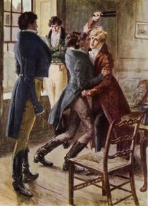 Illustratie voor The Amateur Gentleman door Jeffery Farnol door Charles Edmund (after) Brock