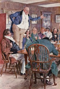Illustratie voor The Pickwick Papers door Charles Dickens door Charles Edmund (after) Brock