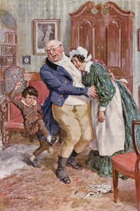 Illustratie voor The Pickwick Papers van Charles Dickens door Charles Edmund (after) Brock