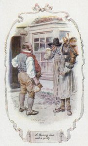 Een welvarende man en een corpulente door Charles Edmund Brock