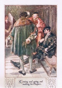 Komen en gaan, en wachten op zijn genoegen door Charles Edmund Brock