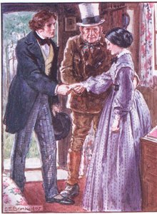 Dokter Marigolds laatste recept voor het leven, illustratie uit Dr Marigolds Recept, 1910 door Charles Edmund Brock