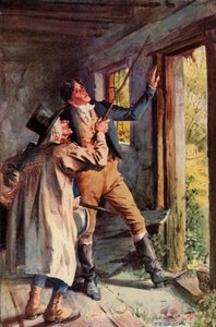 Hij wees naar een roestige ijzeren kram, 1928 door Charles Edmund Brock