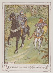 Illustratie voor Ivanhoe door Sir Walter Scott door Charles Edmund Brock