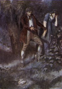 Illustratie voor The Broad Highway a Romance of Kent door Charles Edmund Brock