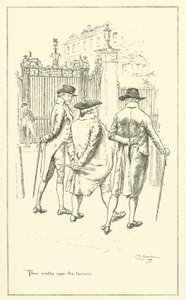 Illustratie voor The Essays of Elia door Charles Lamb (gravure) door Charles Edmund Brock