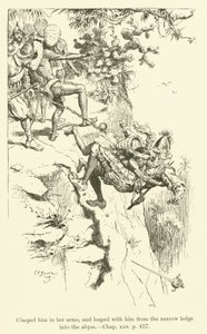 Illustratie voor Westward Ho! door Charles Kingsley door Charles Edmund Brock