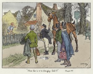 Illustratie voor de Pickwick Papers door Charles Edmund Brock