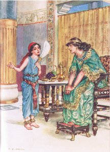 Illustratie uit Door de Bijbel, gepubliceerd in 1928 door Charles Edmund Brock