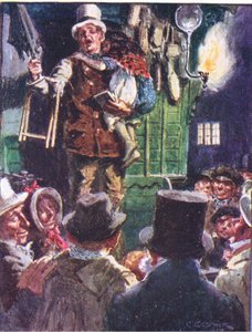 Nu vraag ik je niet hoeveel voor het geheel, maar hoe weinig, illustratie uit Dr Marigolds Recept, 1910