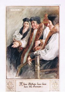 Drie Bisschoppen zijn hier vanmorgen geweest door Charles Edmund Brock
