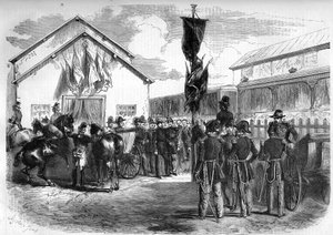 Militair kamp van Chalons door Charles Edouard Armand Dumaresq