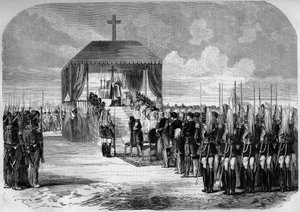 Militair kamp Chalons door Charles Edouard Armand Dumaresq