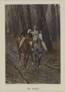In het bos door Charles Edouard Delort