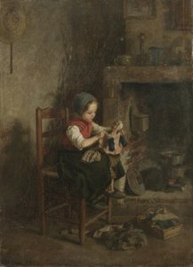 De pop aankleden door Charles Edouard Frere