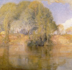 Vétheuil door Charles Edward Conder