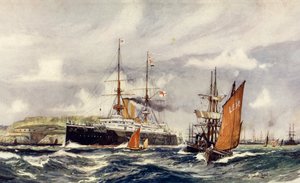 HMS Formidable in Plymouth Sound
