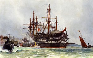 De Oude Implacable (Duguay Trouin) in Devonport, 1901
