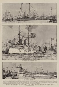 Admiral Dewey Thuis Verwelkomen, de Grote Marineparade bij New York