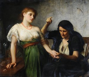 De waarzegster door Charles Edward Halle