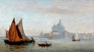 Kerk van Santa Maria della Salute, Venetië, 1875 door Charles Edward Holloway