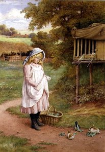 De Konijnen Voeren door Charles Edward Wilson