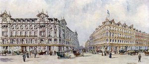 D H Evans, West End Silk Mercers, 292-320 Oxford Street door Charles Edwin Flower