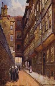 Middle Temple Lane, Londen door Charles Edwin Flower