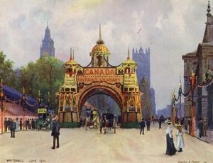 De Canadese boog, Whitehall, in juni 1902