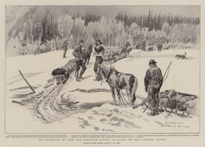 Naar Klondyke via de All-Canadian Route, een Blokkade op de Stikine Rivier