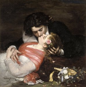 Le Baiser, 1868 door Charles Emile Auguste Carolus Duran