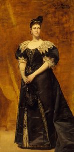 Mevrouw William Astor Caroline Webster Schermerhorn door Charles Emile Auguste Carolus Duran