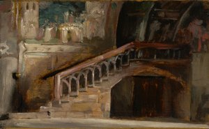 Uitzicht in de Benedenkerk van San Francesco in Assisi, 1876 door Charles Emile Auguste Carolus Duran