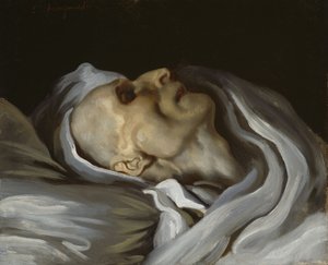 Théodore Géricault op zijn sterfbed door Charles Emile Callande de Champmartin