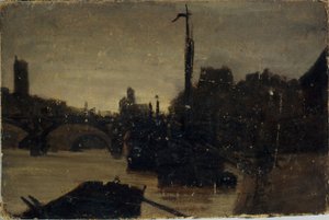 De Pont des Arts, ca. 1870 door Charles Emile Cuisin