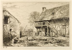 Binnenplaats van een Boerenwoning