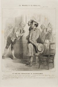 Dag van het gratis doktersbezoek (bord 16) door Charles Emile Jacque