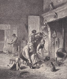 Gruel, uit Le Magasin Pittoresque, ca. 1852 door Charles Emile Jacque