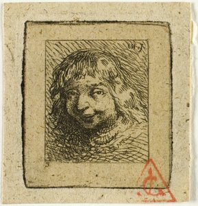 Hoofd van een Breton door Charles Emile Jacque