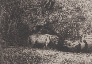 Paard onder een tak, 1846